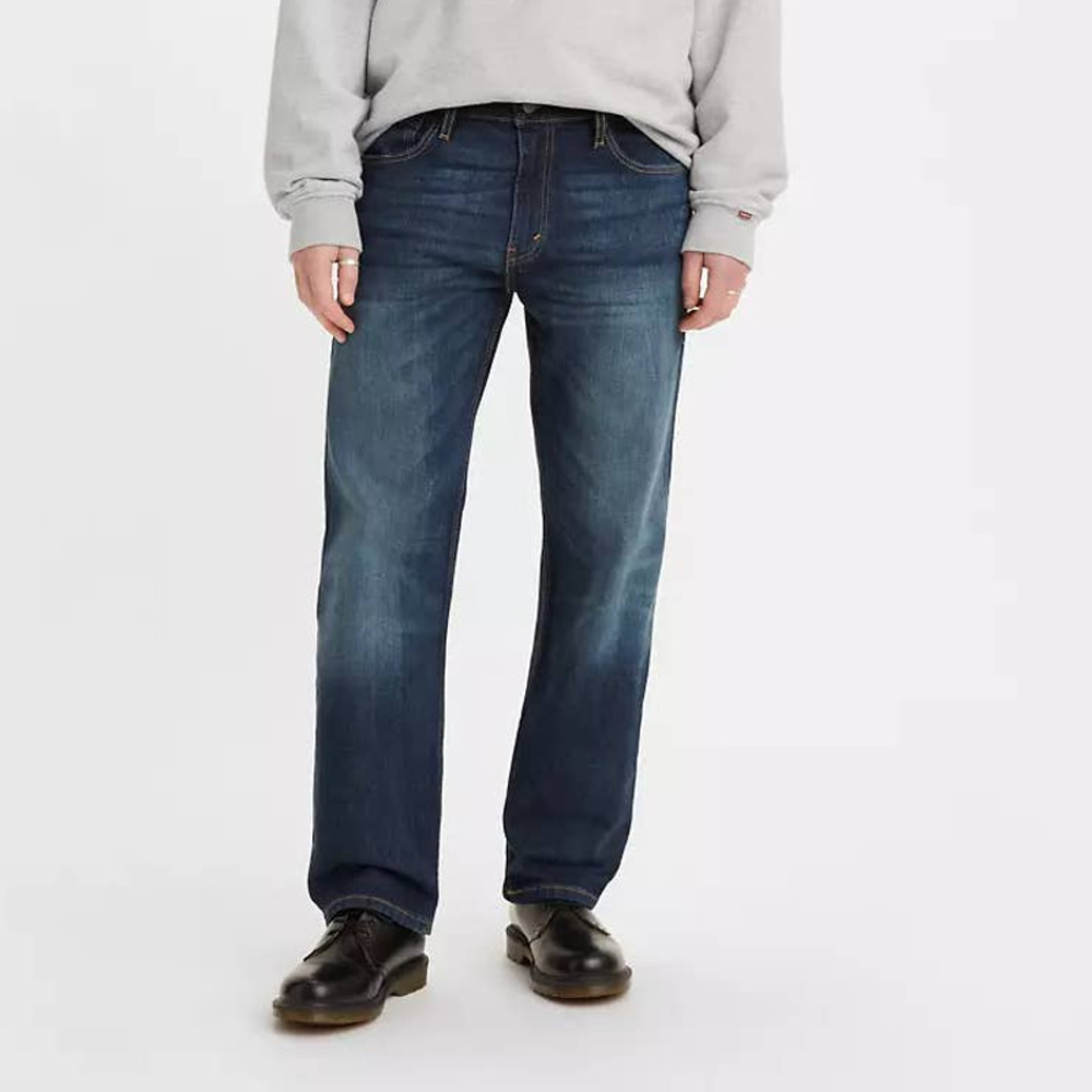 Levi's 569 Mens Loose Straight Leg Jeans Dark Wash, 42W 32L